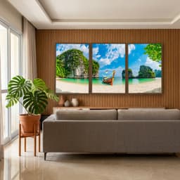 Kit Quadros Decorativos Lago E Montanha