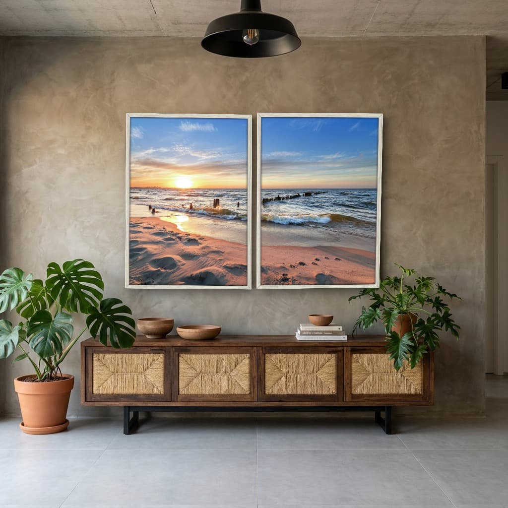 Kit Quadros Decorativos Mar