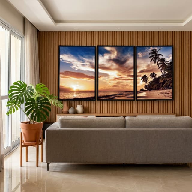 Kit Quadros Decorativos Praia