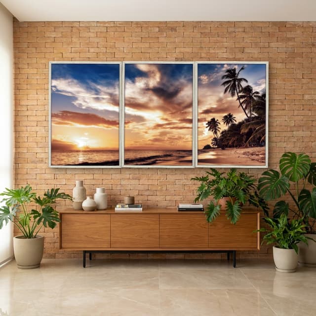 Kit Quadros Decorativos Praia