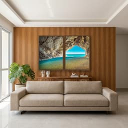 Kit Quadros Decorativos Gruta Com Caverna