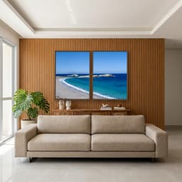 Kit Quadros Decorativos Mar Com Pedras
