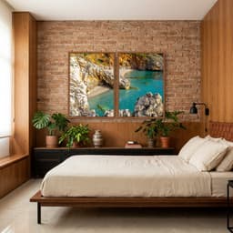 Kit Quadros Decorativos Mar Com Pedras