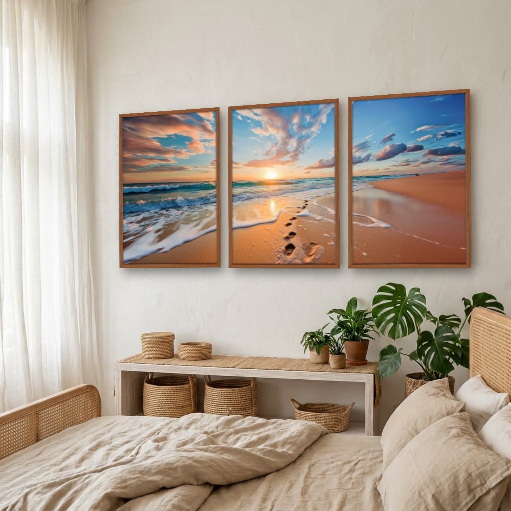 Kit Quadros Decorativos Mar