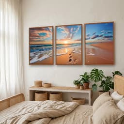 Kit Quadros Decorativos Mar