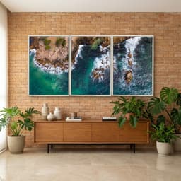Kit Quadros Decorativos Mar