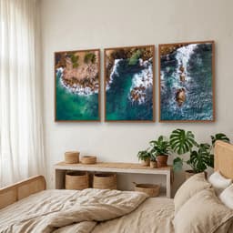 Kit Quadros Decorativos Mar