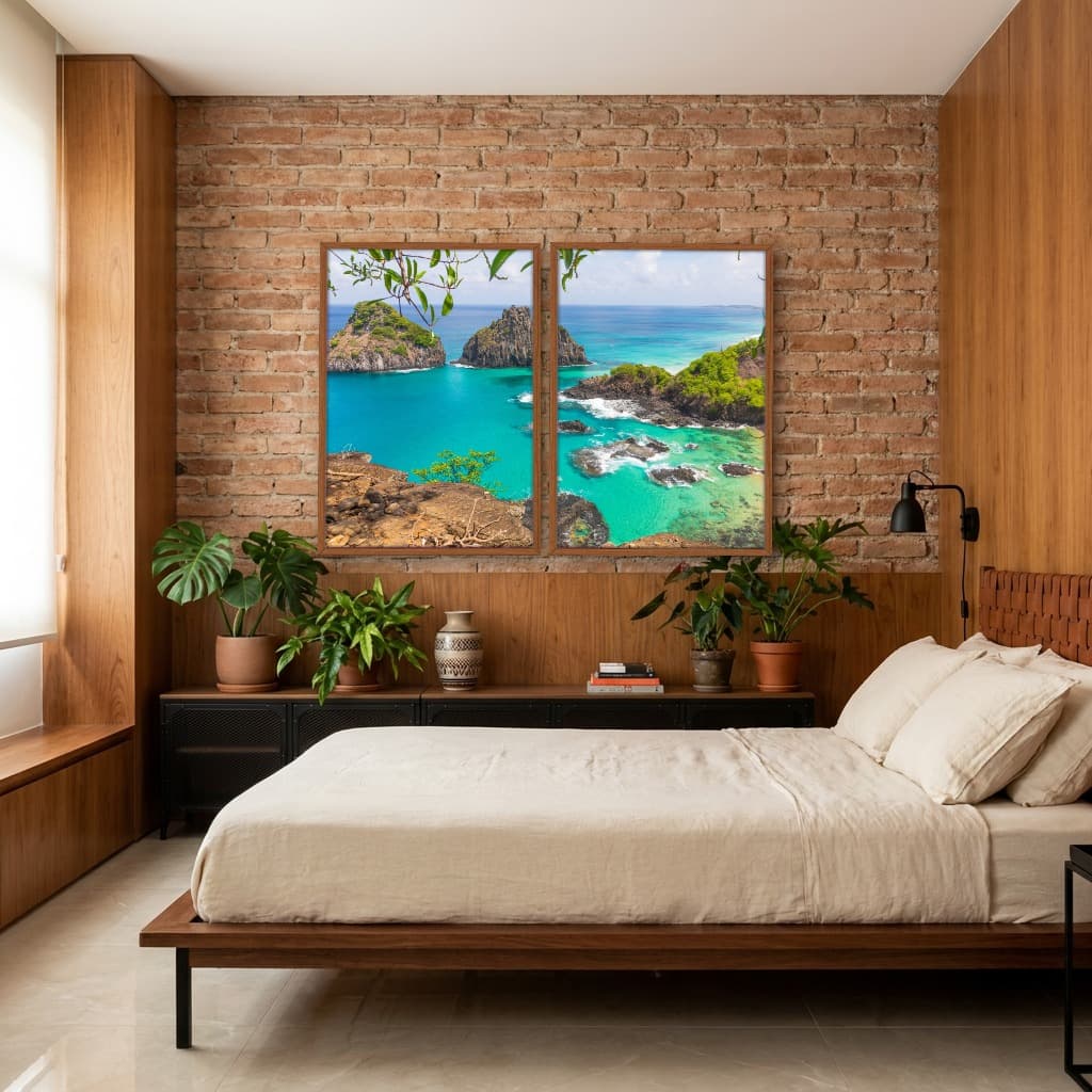Kit Quadros Decorativos Ilha
