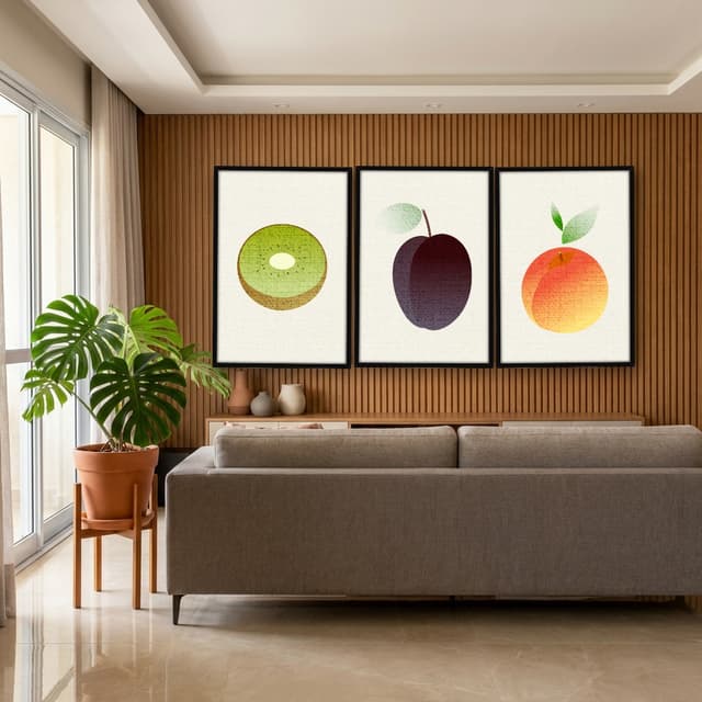 Kit Quadros Decorativos Frutas