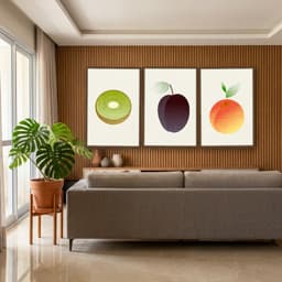 Kit Quadros Decorativos Frutas