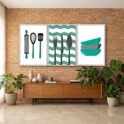 Kit Quadros Decorativos Colheres
