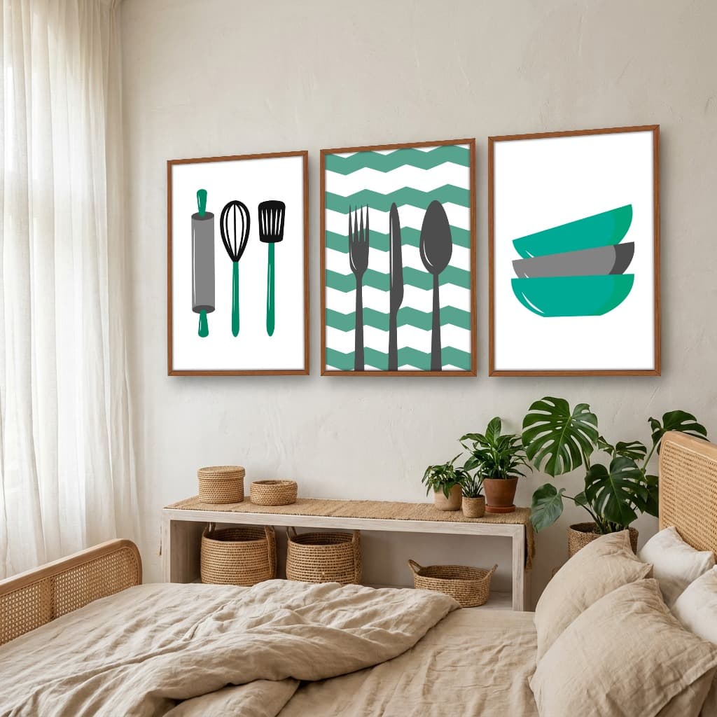 Kit Quadros Decorativos Colheres