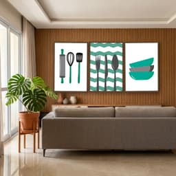 Kit Quadros Decorativos Colheres