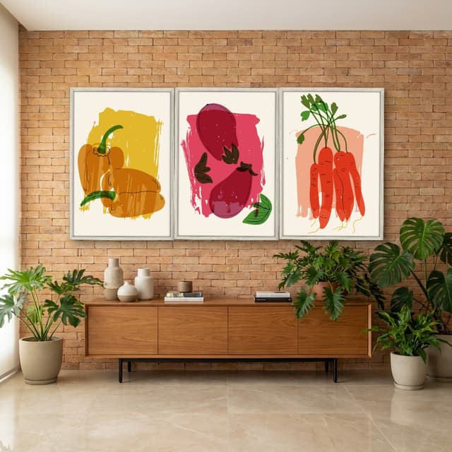 Kit Quadros Decorativos Pimenta