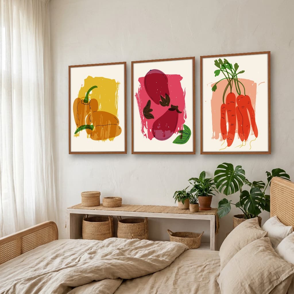 Kit Quadros Decorativos Pimenta
