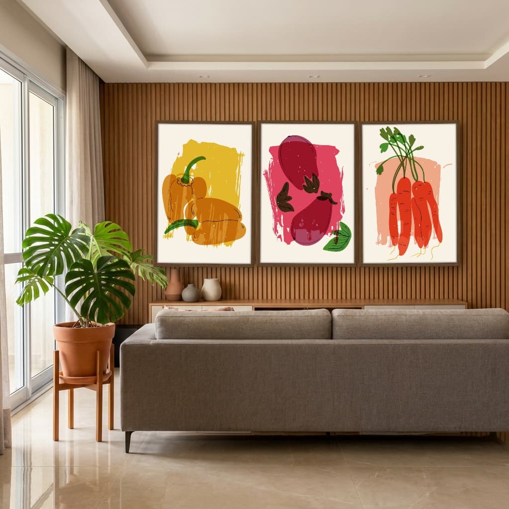 Kit Quadros Decorativos Pimenta