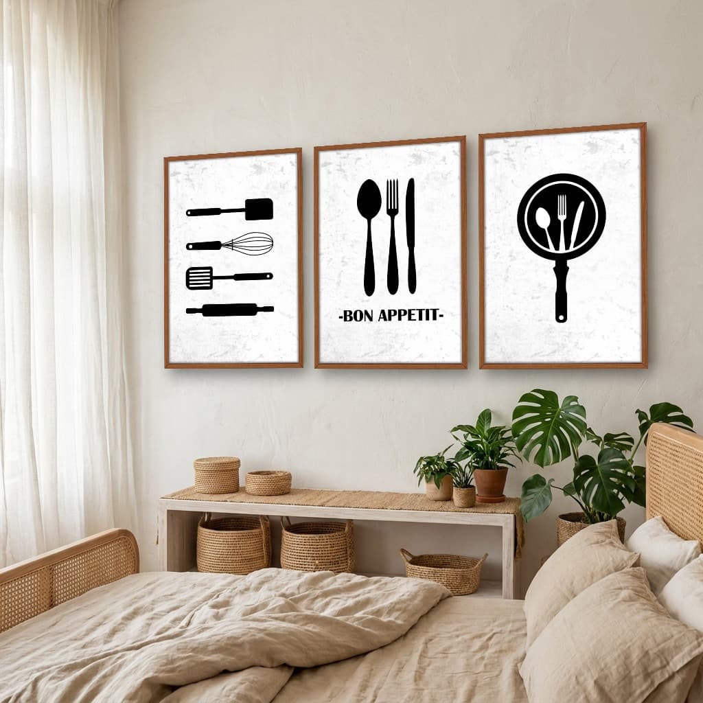 Kit Quadros Decorativos Colheres