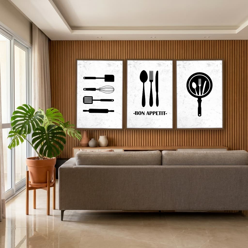 Kit Quadros Decorativos Colheres