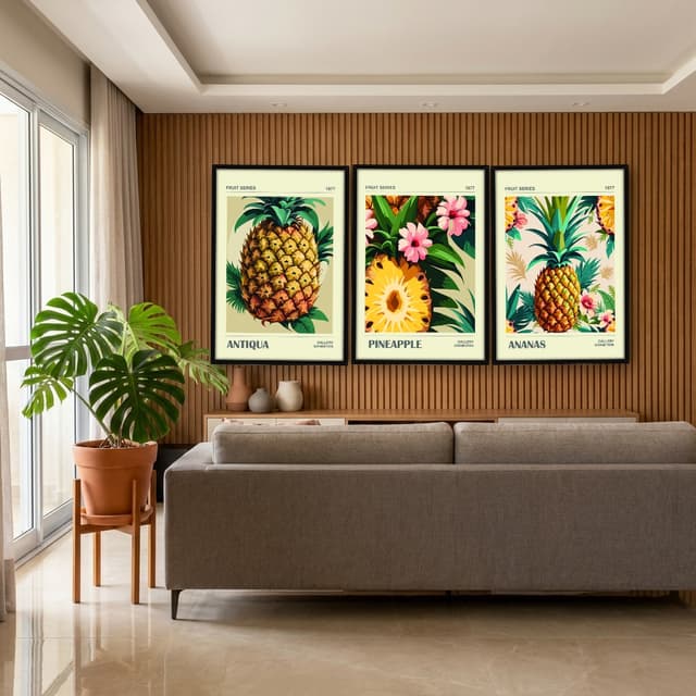 Kit Quadros Decorativos Frutas