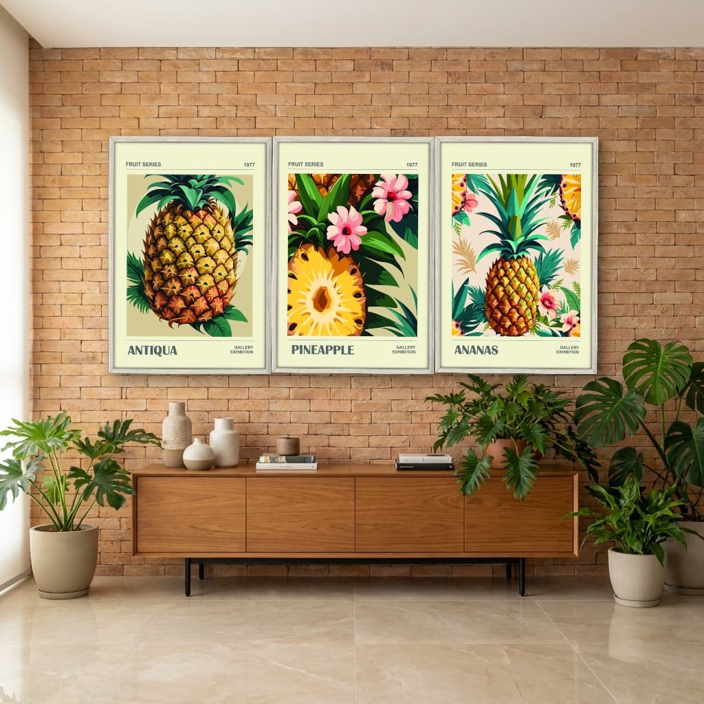 Kit Quadros Decorativos Frutas