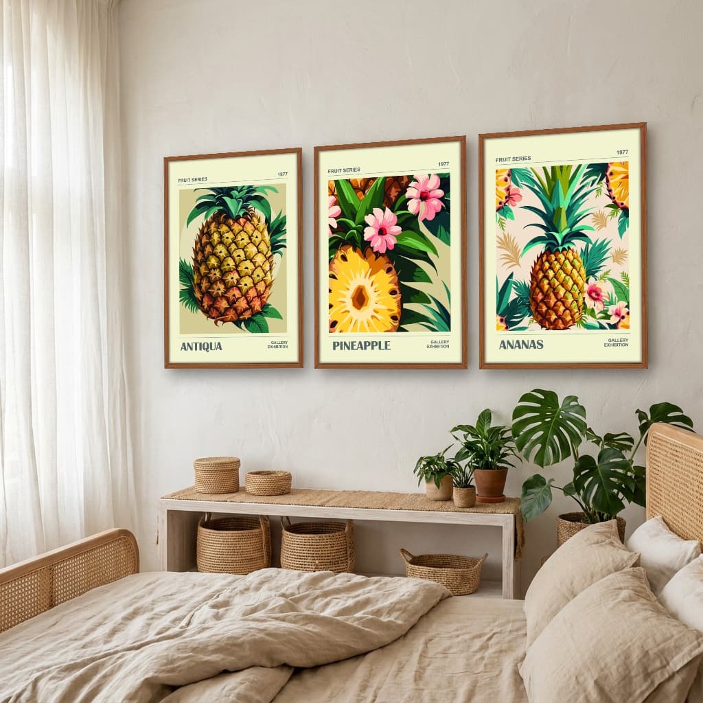 Kit Quadros Decorativos Frutas