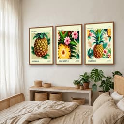 Kit Quadros Decorativos Frutas