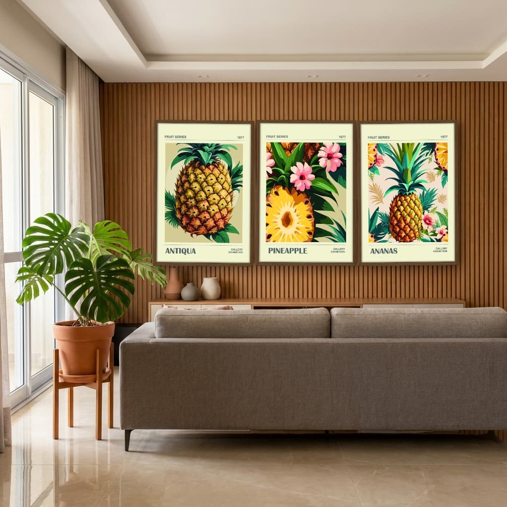 Kit Quadros Decorativos Frutas