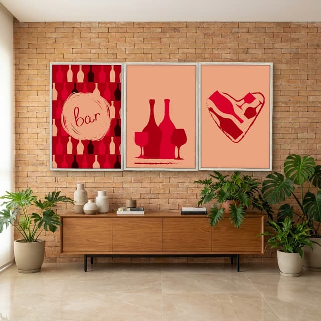 Kit Quadros Decorativos Drink
