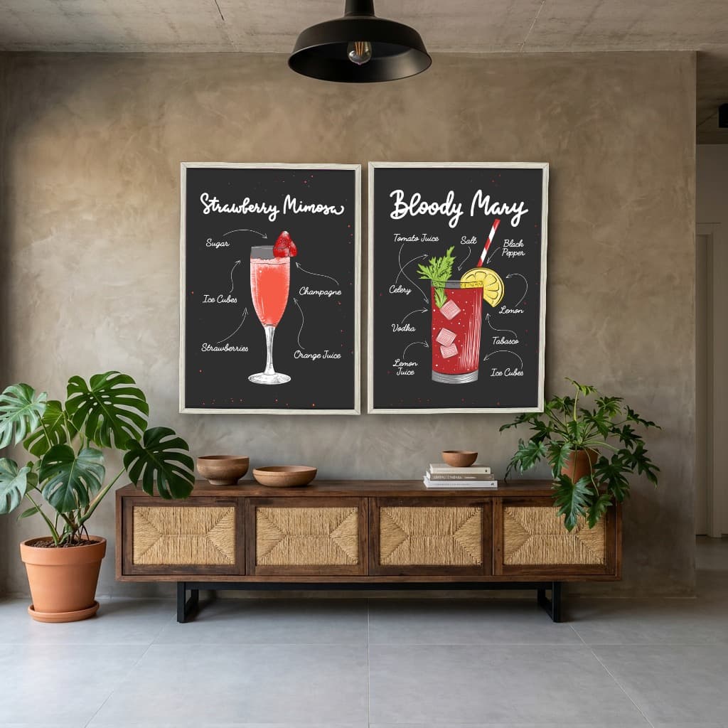 Kit Quadros Decorativos Drink