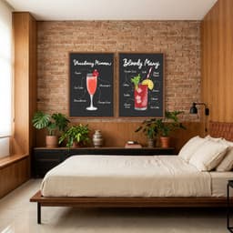 Kit Quadros Decorativos Drink