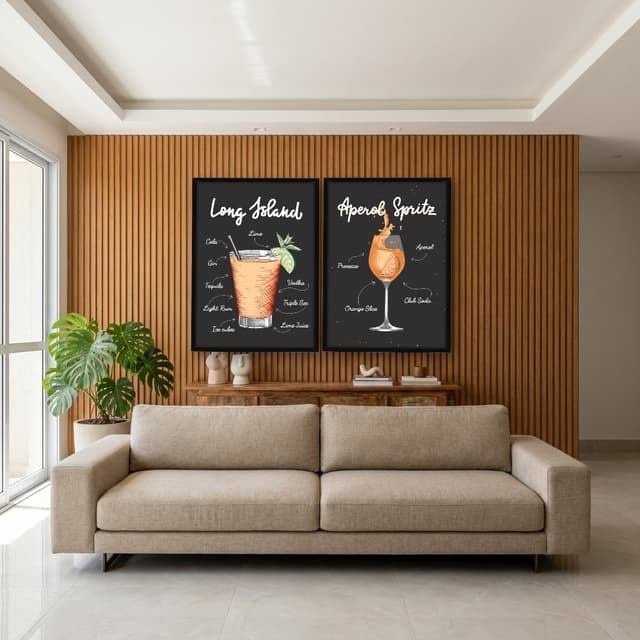 Kit Quadros Decorativos Drink