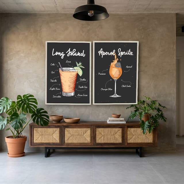 Kit Quadros Decorativos Drink