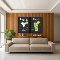 Kit Quadros Decorativos Drink