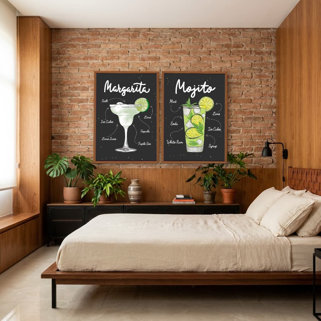 Kit Quadros Decorativos Drink