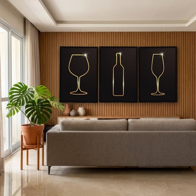 Kit Quadros Decorativos Drink