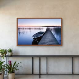 Quadro Decorativo Do Lado Da Ponte De Madeira
