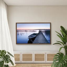 Quadro Decorativo Do Lado Da Ponte De Madeira
