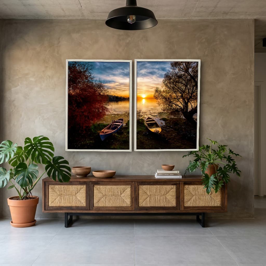 Kit Quadros Decorativos Na Areia