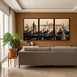 Kit Quadros Decorativos Barcos Coloridos
