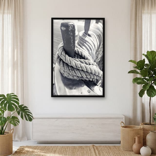 Quadro Decorativo Corda Com Nó
