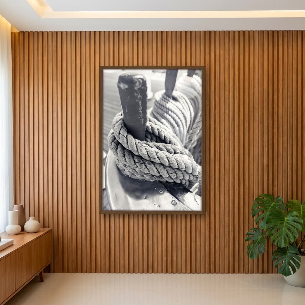 Quadro Decorativo Corda Com Nó