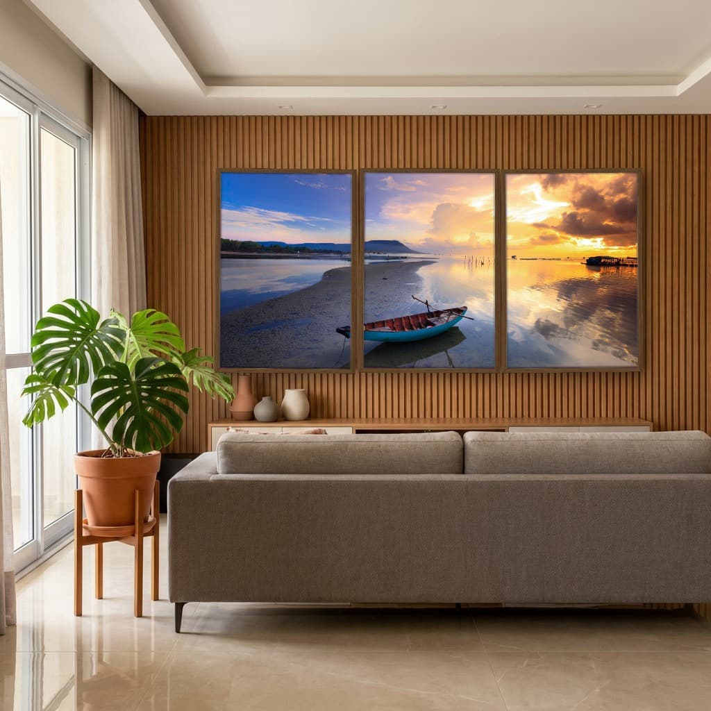 Kit Quadros Decorativos Na Areia