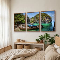Kit Quadros Decorativos Vista De Montanha