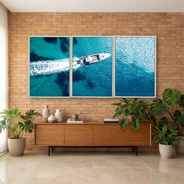 Kit Quadros Decorativos No Mar