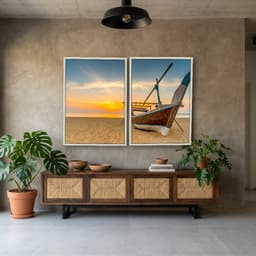 Kit Quadros Decorativos Na Areia