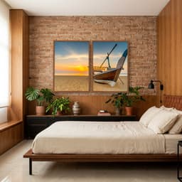 Kit Quadros Decorativos Na Areia