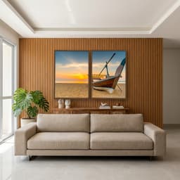 Kit Quadros Decorativos Na Areia