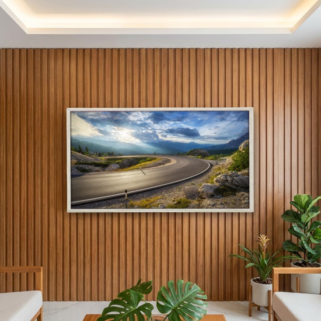 Quadro Decorativo Estrada Com Pôr Do Sol
