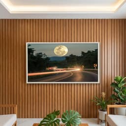 Quadro Decorativo Estrada Com Lua