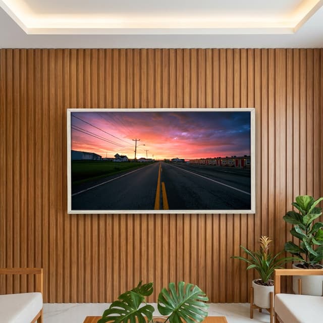 Quadro Decorativo Estrada Com Pôr Do Sol